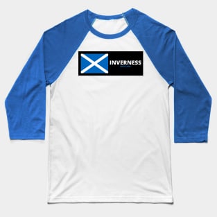 Inverness City with Scottish Flag Baseball T-Shirt